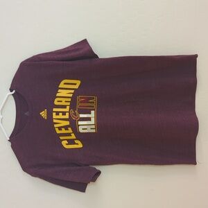 CLE Cleveland Guardians MLB Baseball All In Maroon T-Shirt Adidas - M